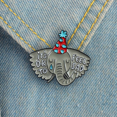 Elephant Animal Jewelry Brooch For Men