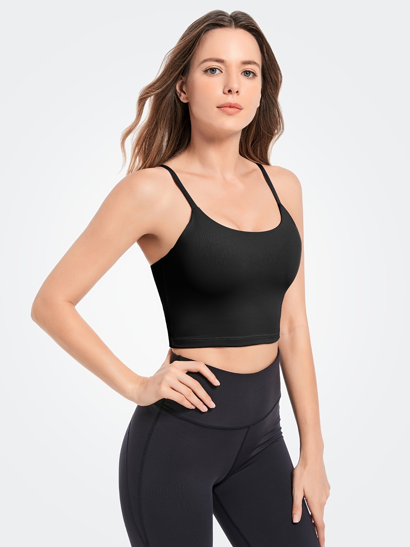 Padded Sports Bra Casual Comfy Sports Tank Top Yoga Fitness Intimates Bra