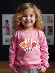 Cartoon Lollipop Sweatshirt for Kids Comfy Pullover Gift