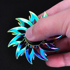 Colorful Metal Fingertip Toys - Spinning Gear Fun