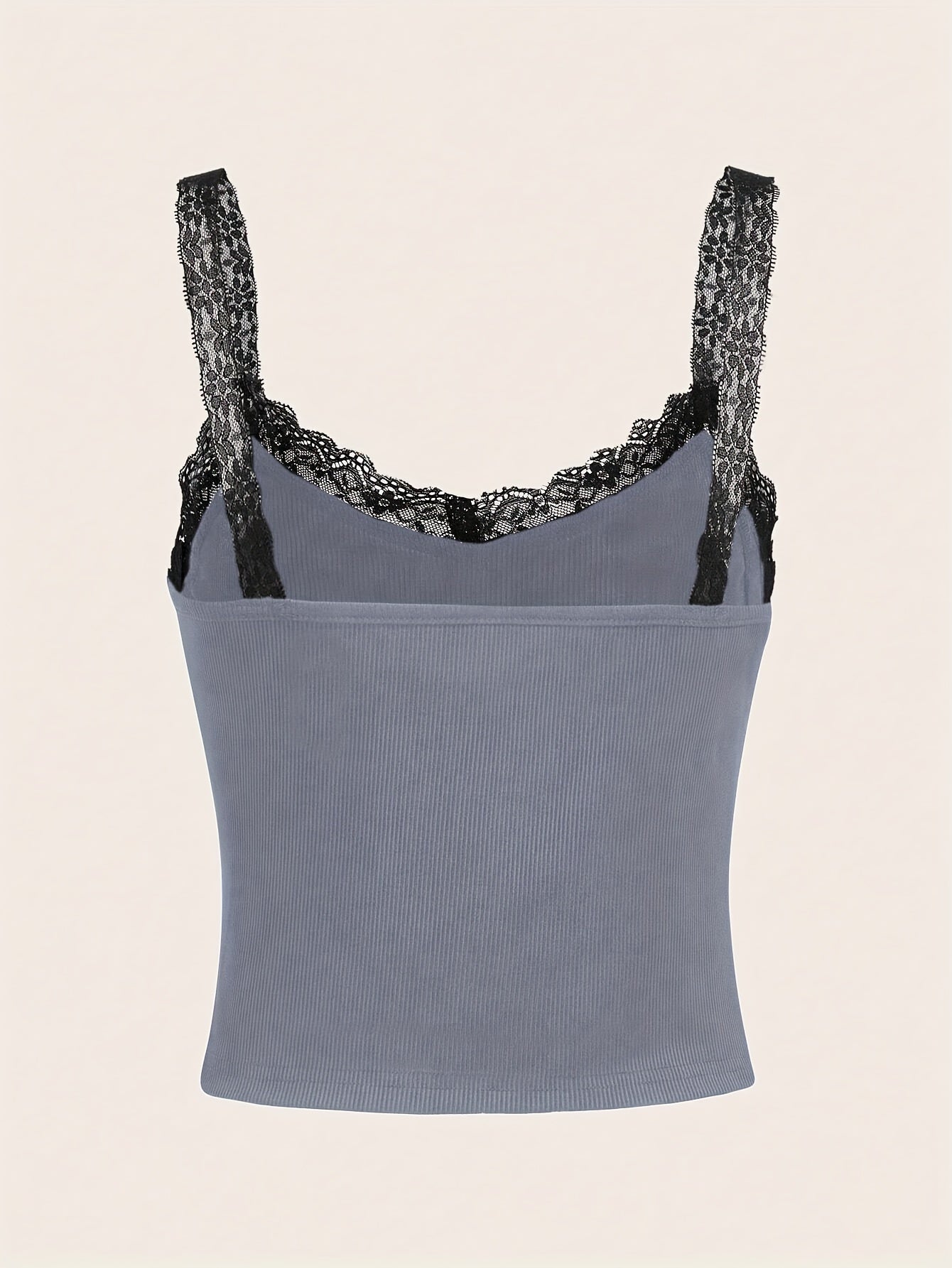 Gothic Cross Print Lace Cami Top Sleeveless Grunge Summer Top