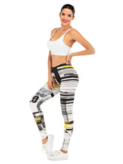High Waist Sexy Printing Slim Leggings for Women