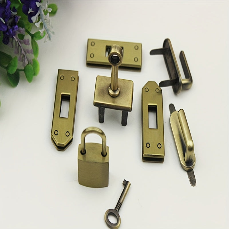 7 Pcs 45mm Metal Bag Lock Swivel Clasp Lock Buckle DIY Part