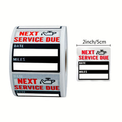 100pcs Car Change Repair Reminder Sticker Self-adhesive Label