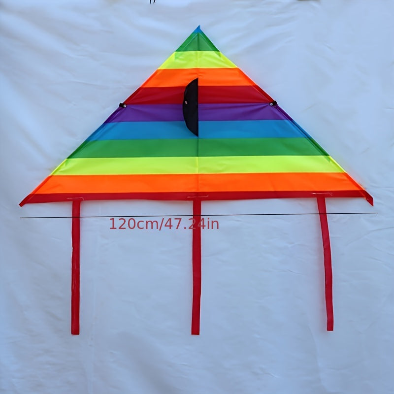 Rainbow Triangle Kite for Outdoor Fun