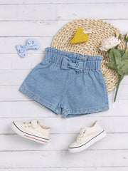 Baby Girls Bowknot Denim Shorts Toddler Summer Clothes