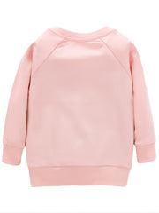 Animal Embroidered Zip Pocket Toddler Girls Sweatshirt