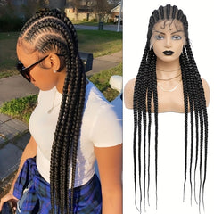 Extra Long Cornrow Braided Synthetic Wig
