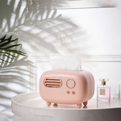 Retro Desktop Paper Storage Box Vintage Radio Design