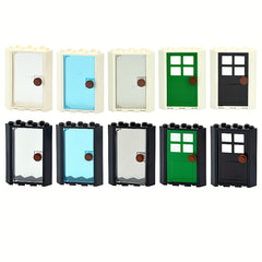5pcs Transparent Corner Door Building Blocks Toy Compatible with 28327