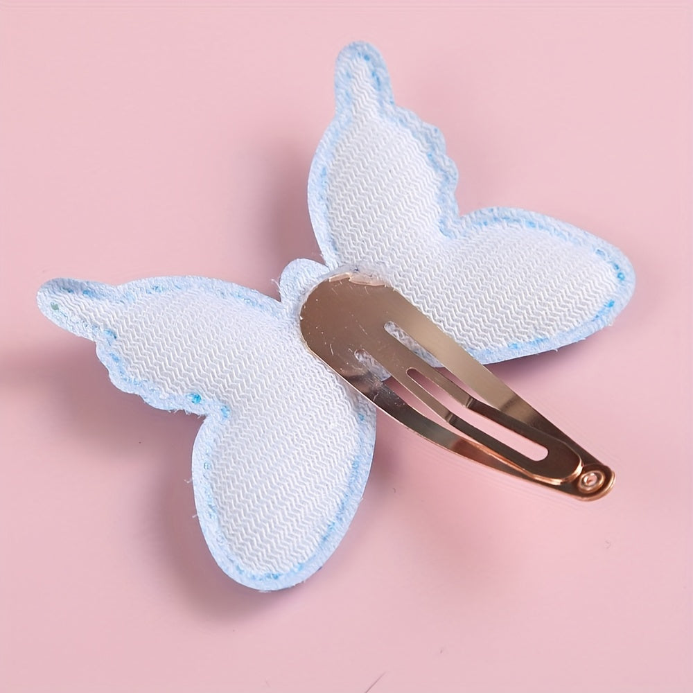 6pcs Butterfly Hair Clips Hair Jewelry Girls Kids Hair Accessories