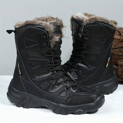 Men's Warm Fleece Snow Boots Cozy Ankle Boots