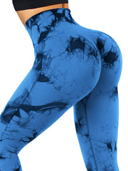 Tie Dye High Waist Yoga Pants Seamless Leggings