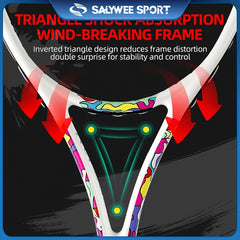 Carbon Fiber Tennis Racket for Indoor/Outdoor Play
