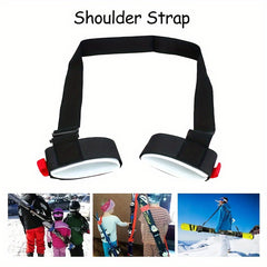 Adjustable Ski Bearing Strap With Cushioned Shoulder Rest