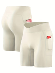 Men's Breathable Sports Shorts with Pocket Quick Drying Compression Pants