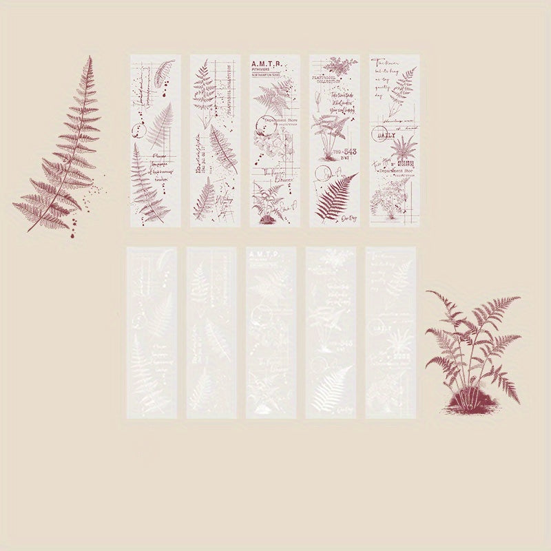 30pcs Paper Card Plants Flowers Washi DIY Decorative Non Adhesive Collage Backgr