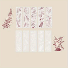 30pcs Paper Card Plants Flowers Washi DIY Decorative Non Adhesive Collage Backgr