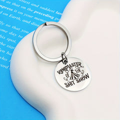 Letter Printed Keychain Backpack Purse Decoration Pendant