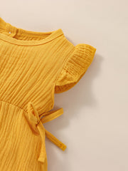 Baby Girls Casual Round Neck Dress Clothes