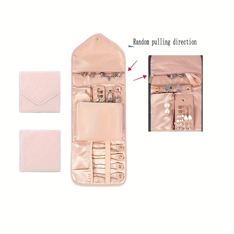 Foldable Jewelry Storage Bag Travel Jewelry Organizer