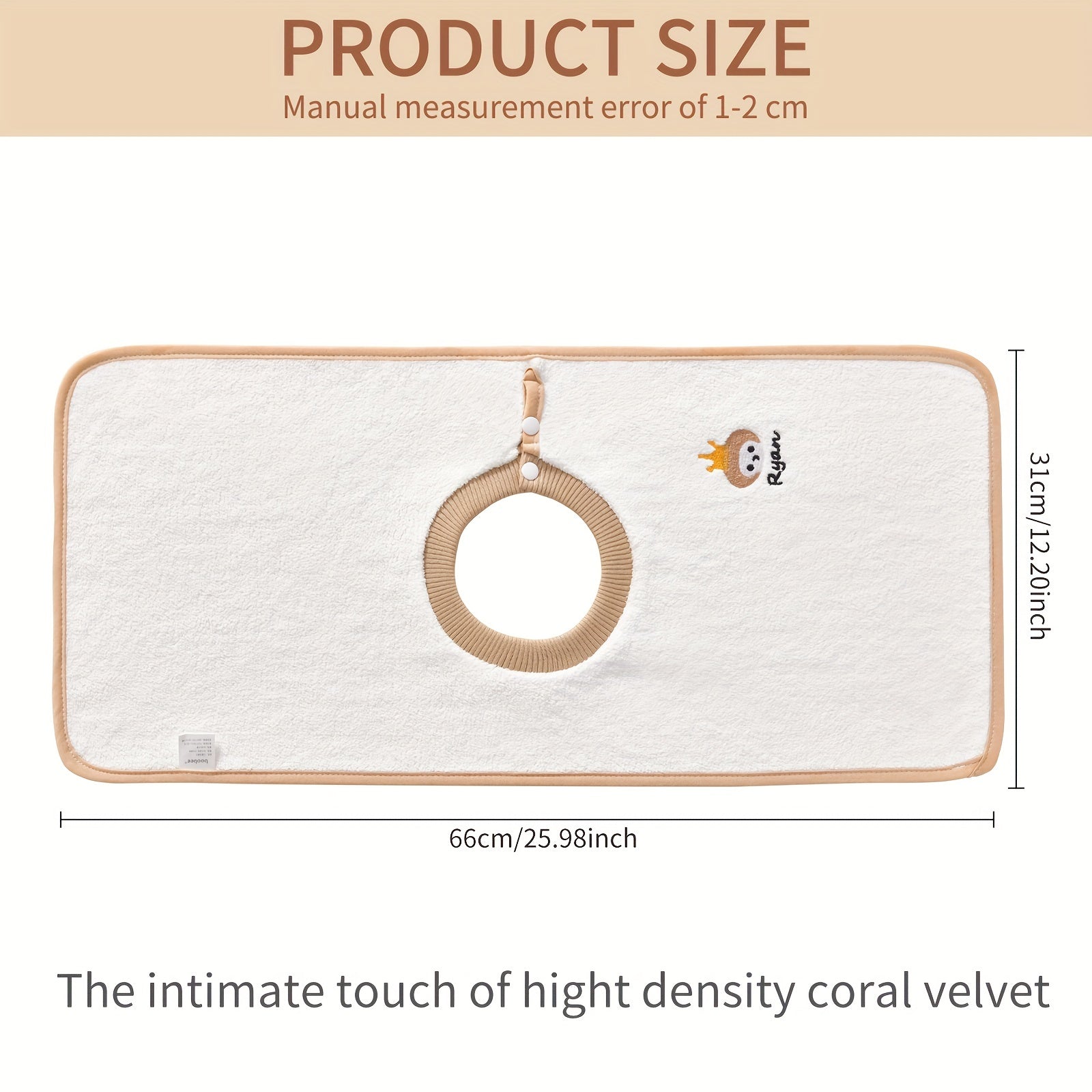 Cartoon Washcloth Soft Waterproof Bib Feeding Bib Gift