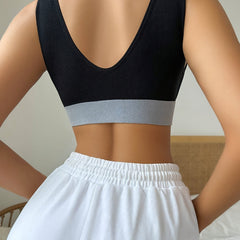 Colorblock Sports Bra Comfy & Breathable Stretch Intimates