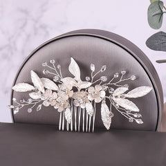 Pearl Wedding Hair Comb Bridal Headpieces Rhinestone Hair Jewelry