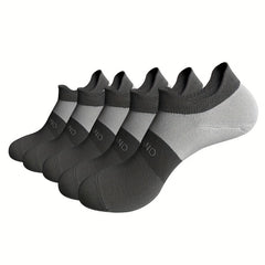 Men's Compression Ankle Socks Soft Nylon Striped Short Socks
