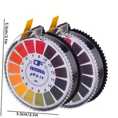 5m Tape Measure + PH Test Paper 0-14 for Water Solution Acidity Alkalinity