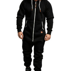 Men's Zipper One Piece Jumpsuit Romper Work Suit