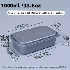 5pcs 33 8oz Lunch Box 2 Compartments Leak Proof Microwave Freezer Safe