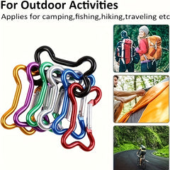1pc Carabiner Bone Clip Clasp Snap Hook Keyring Camping