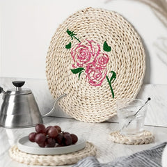 Rose Flower Plastic Stencil for DIY Painting on Boards Canvas