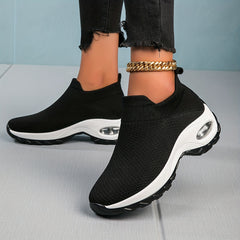 Women's Chunky Sneakers Slip On Air Cushion Shoes Lightweight