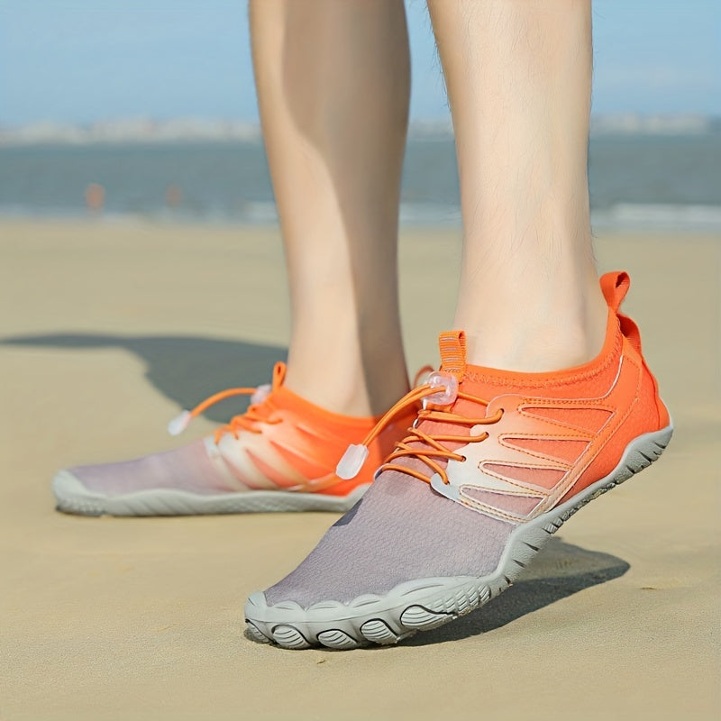 Men's Striped Water Shoes Breathable Lightweight Aqua Socks