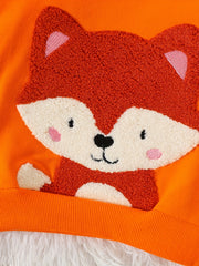Baby Boys Fox Cartoon Hoodie & Pants Set