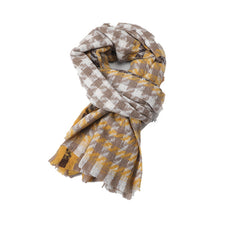 Winter Thermal Plaid Scarf Shawl Cold Weather Scarves & Wraps For Women