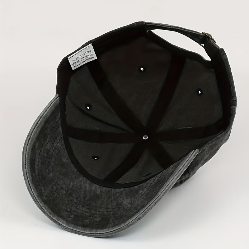 Unisex Baseball Hat Adjustable Retro Printed Hat Outdoor Fishing Hat