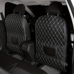 Car Backseat Kick Mats Front Seat Protector Car Storage Bag Caddy
