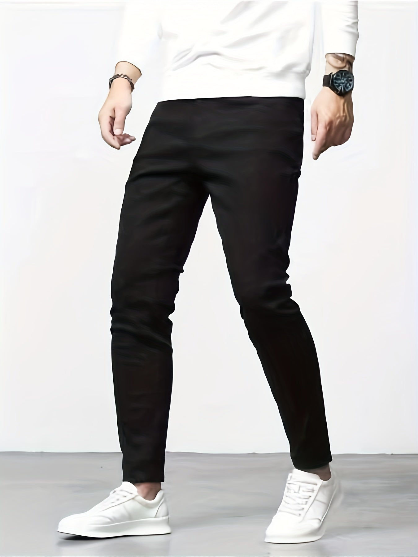 Slim Fit Jeans Men's Casual Street Style Denim Pants