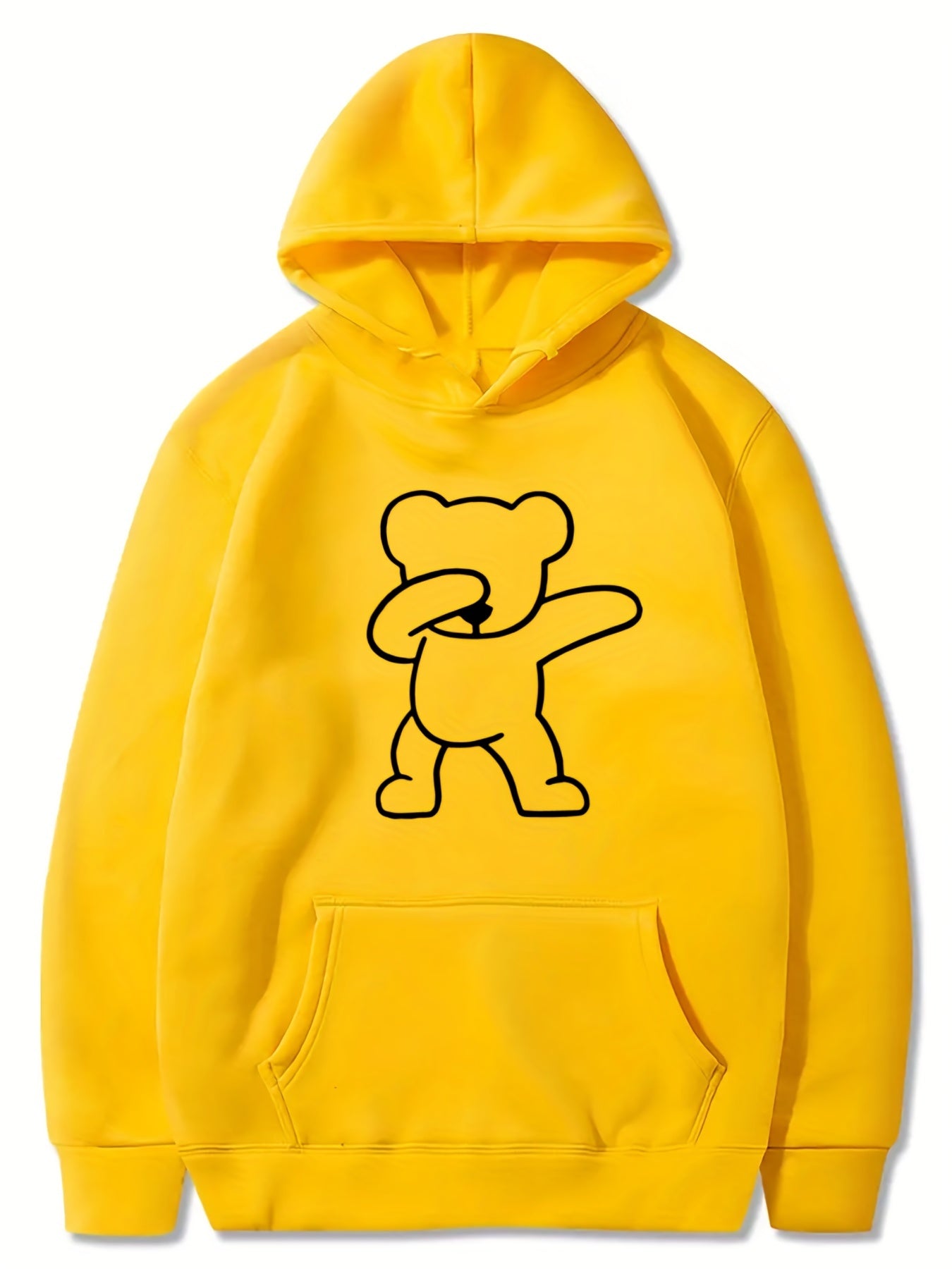 Hip Hop Bear Print Boys Hoodie for Spring Fall