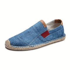 Men's Slip On Canvas Shoes Casual Flats Breathable Jogging