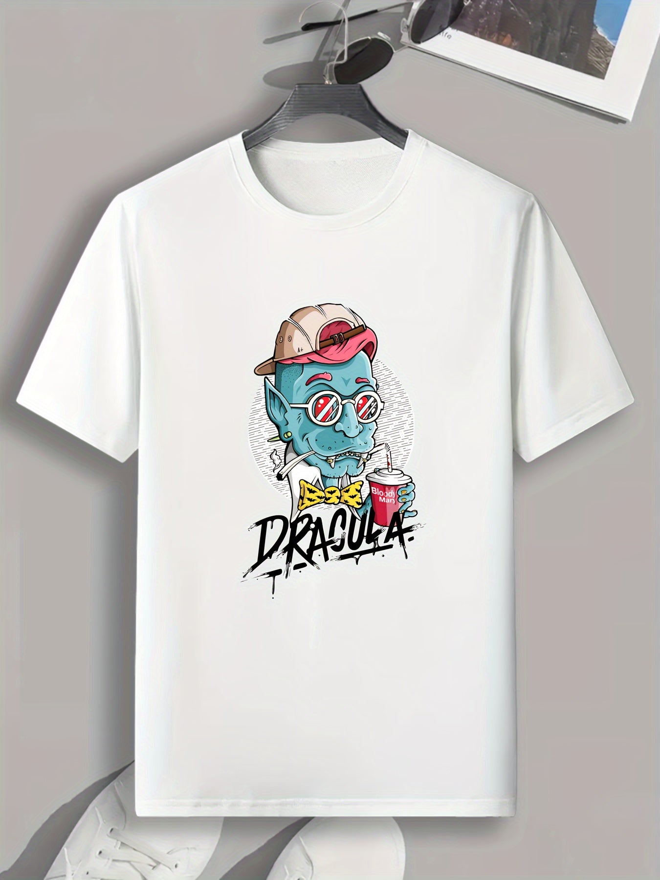 Monster Print Men's Graphic T-Shirt for Summer