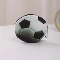 Cartoon Mini Plush Soccer Coin Purse Wallet for Kids