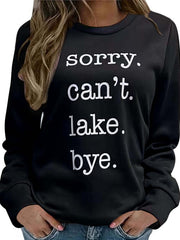 Women's Graphic Fleece Sports Sweatshirts