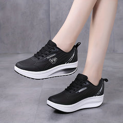 Women's Thick Bottom Travel Walking Shoes Breathable Non slip Sport Shoes