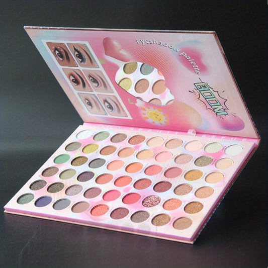 54 Colors Eyeshadow Palette Matte Shimmer Highly Pigmented Waterproof Makeup