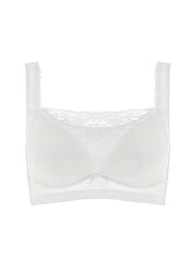 Lace Wireless Bra Full Coverage Comfy & Breathable Women's Lingerie