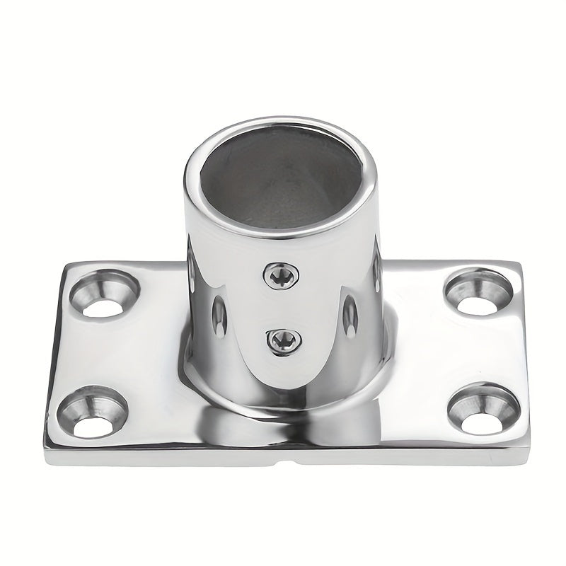1pc Stainless Steel Handrail Accessory for 1.25mm Pipe with Rectangular Base
